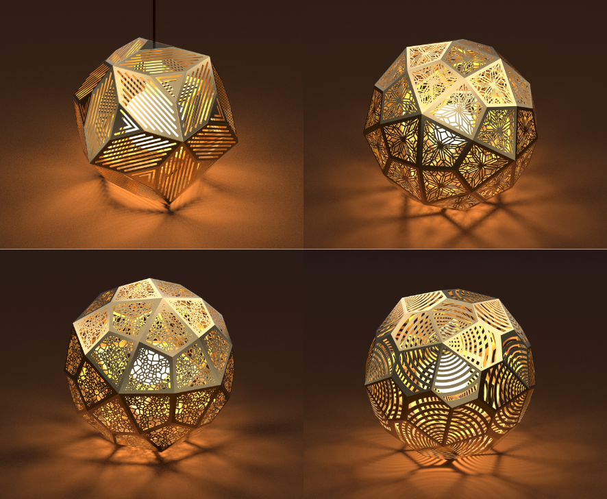 J-Create geometric lamp collection