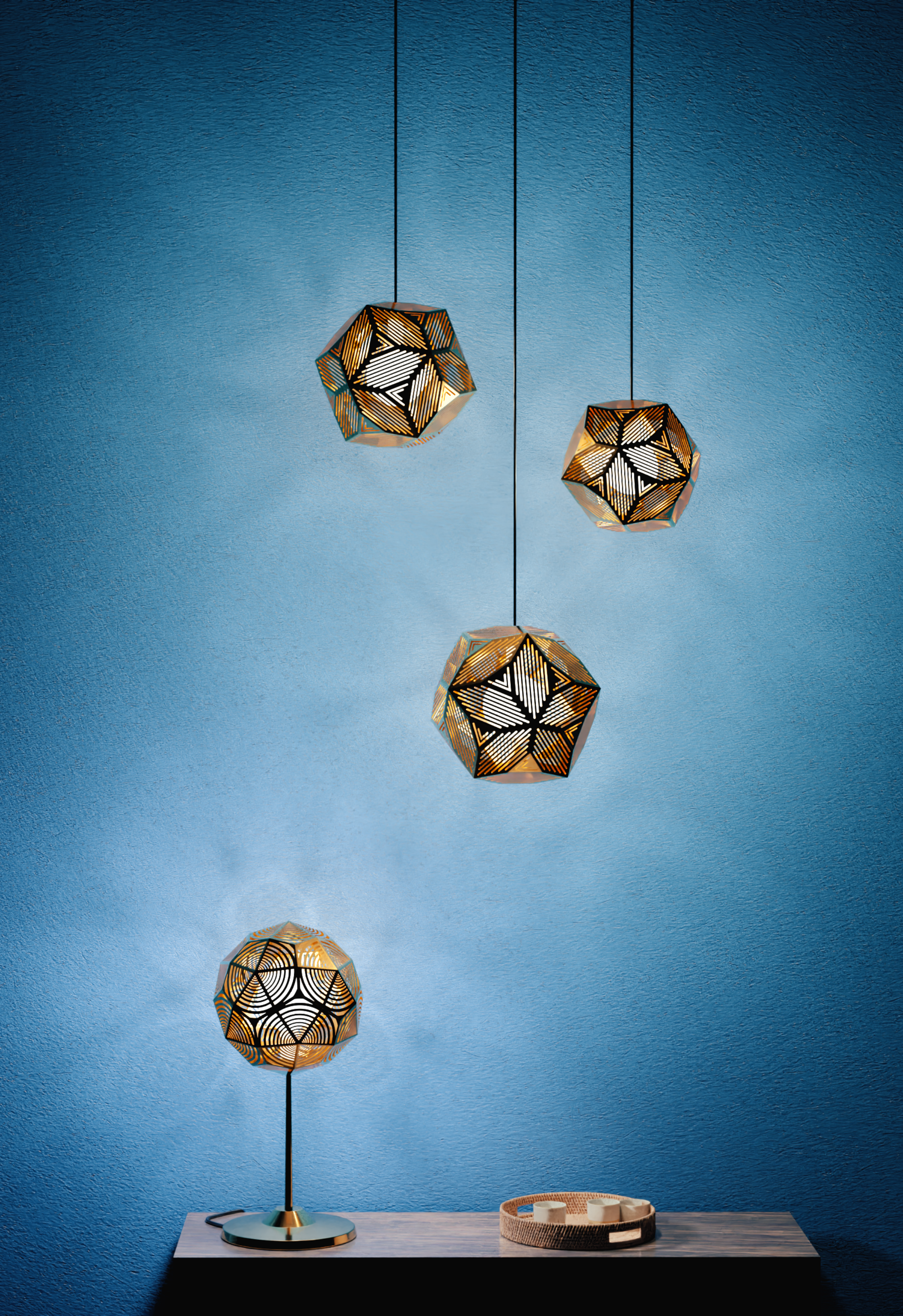 Voronoi table lamp